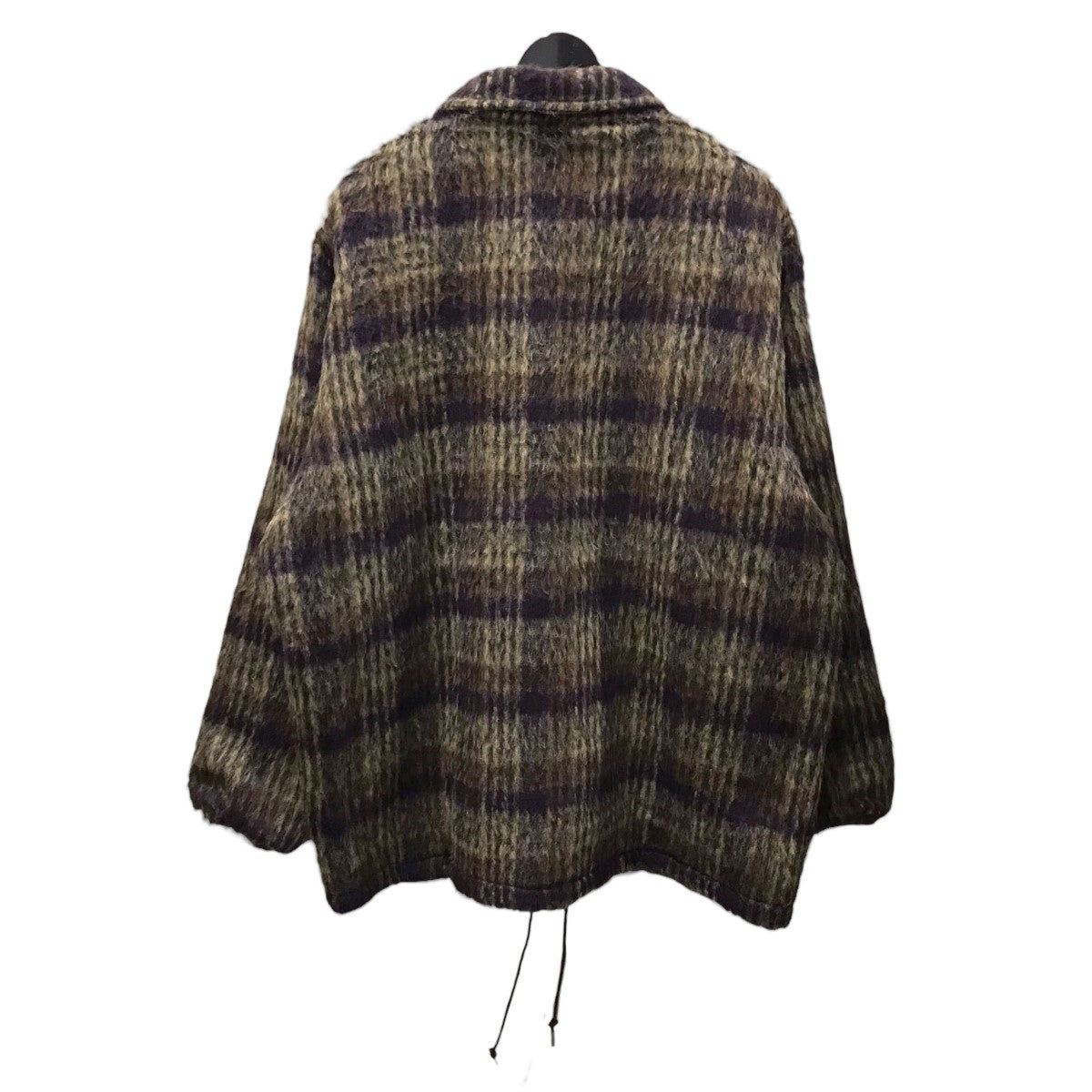 south2 west8(サウス2ウエスト8) チェック柄シャギーコーチジャケット Coach Jacket -A／PE／W／AP Shaggy  Plaid LQ697