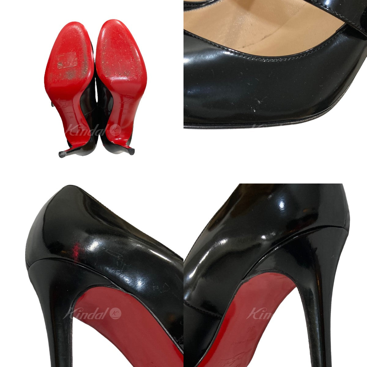 CHRISTIAN LOUBOUTIN(クリスチャンルブタン) WALLIS 85 PATENT CALF ストラップパンプス 3080366  3080366 ブラック サイズ 36｜【公式】カインドオルオンライン ブランド古着・中古通販【kindal】