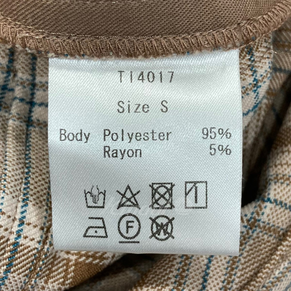 チェックドレスパンツ TI4017