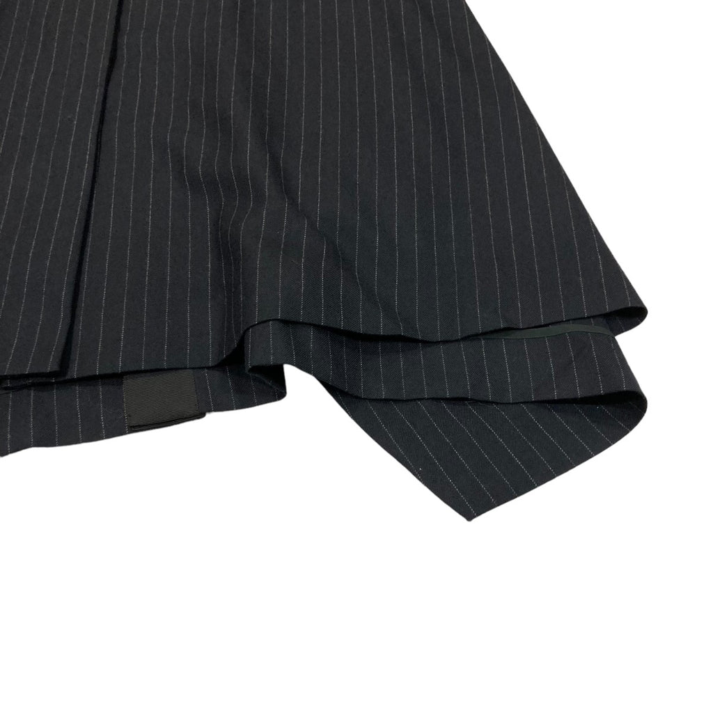 sacai(サカイ) Wool Knit × Chalk Stripe Dress ニットドッキング  