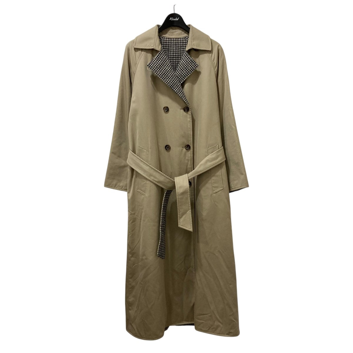 6(ROKU) BEAUTY＆YOUTH(ロクビューティアンドユース) REVERSIBLE TRENCH COAT千鳥柄リバーシブルトレンチコート1625-104-3912  1625-104-3912 ベージュ×ブラック サイズ 36｜【公式】カインドオルオンライン ブランド古着・中古通販【kindal】