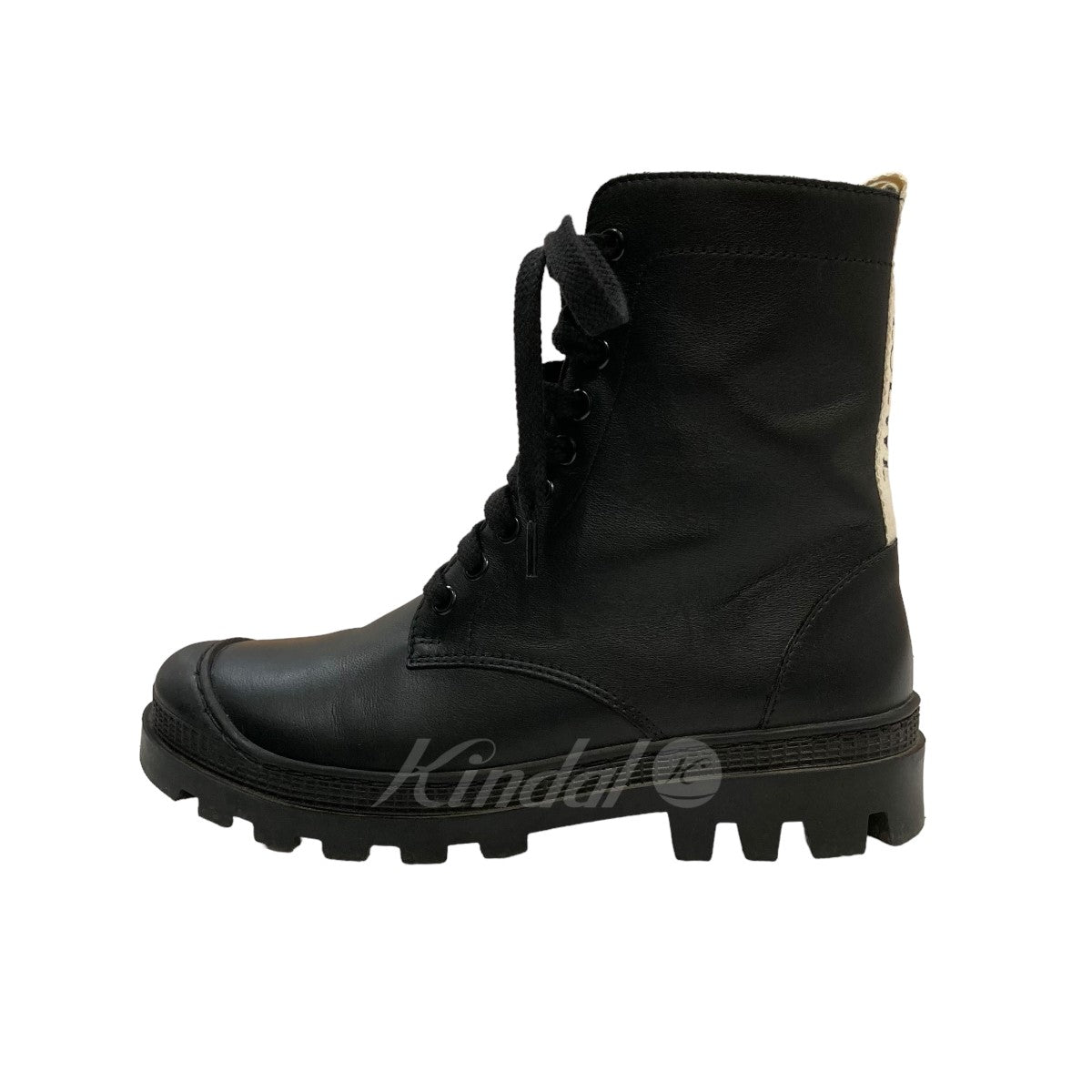 LOEWE(ロエベ) Lace Up Leather Boots レースアップレザーブーツ 