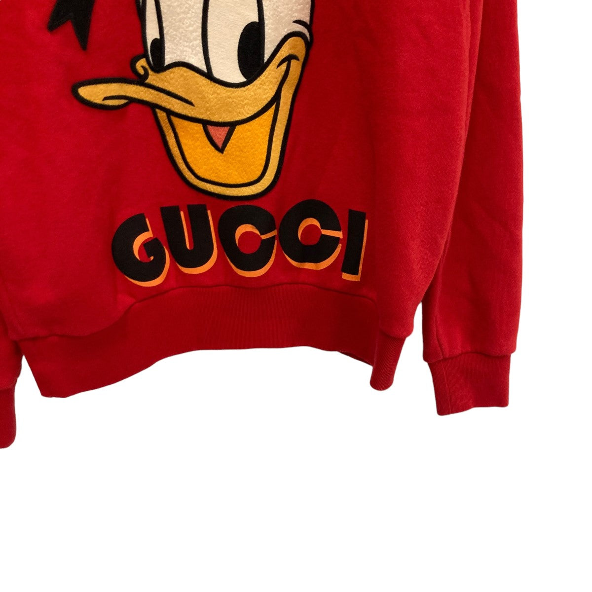 GUCCI(グッチ) ×DISNEY ドナルドダッグクルーネックスウェット617964 617964 レッド サイズ  XXXS｜【公式】カインドオルオンライン ブランド古着・中古通販【kindal】