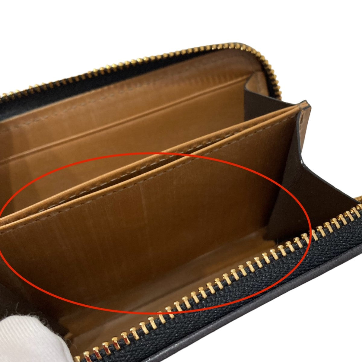 編み込みレザー コンパクトウォレット 財布