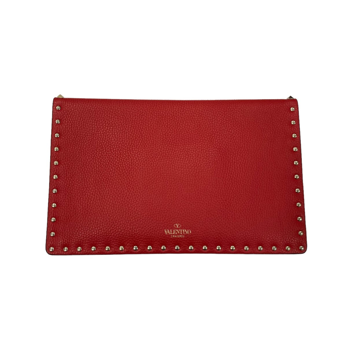 VALENTINO(ヴァレンチノ) ROCKSTUD ENVELOPE POUCH ロックスタッズ クラッチバッグ sw2p0p56vsh レッド  サイズ 16｜【公式】カインドオルオンライン ブランド古着・中古通販【kindal】