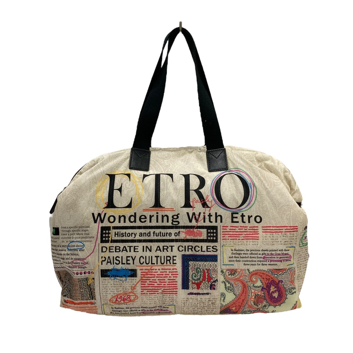 ETRO(エトロ) 日本限定 ペイズリー柄 ナイロンボストンバッグ 1I025 ...