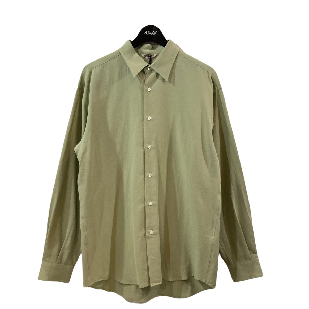 AURALEE(オーラリー) 24SSHARD TWIST COTTON SILK VIYELLA SHIRT長袖シャツA24SS02KV