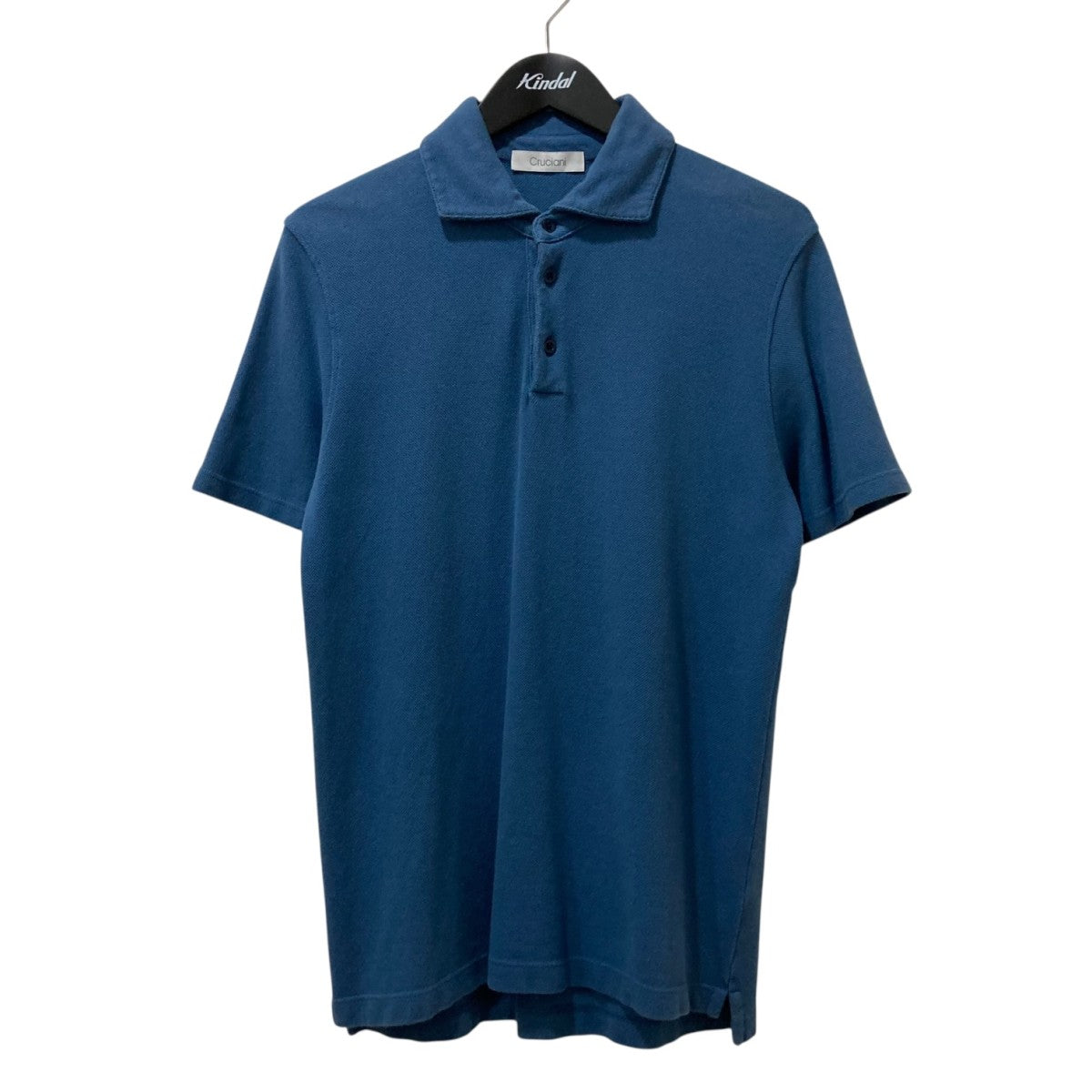 Cruciani クルチアーニ 半袖 ポロシャツ イタリア製 ストレッチ XL CRUCIANI(クルチアーニ) 半袖ポロシャツJU1371 JU1371 ブルー