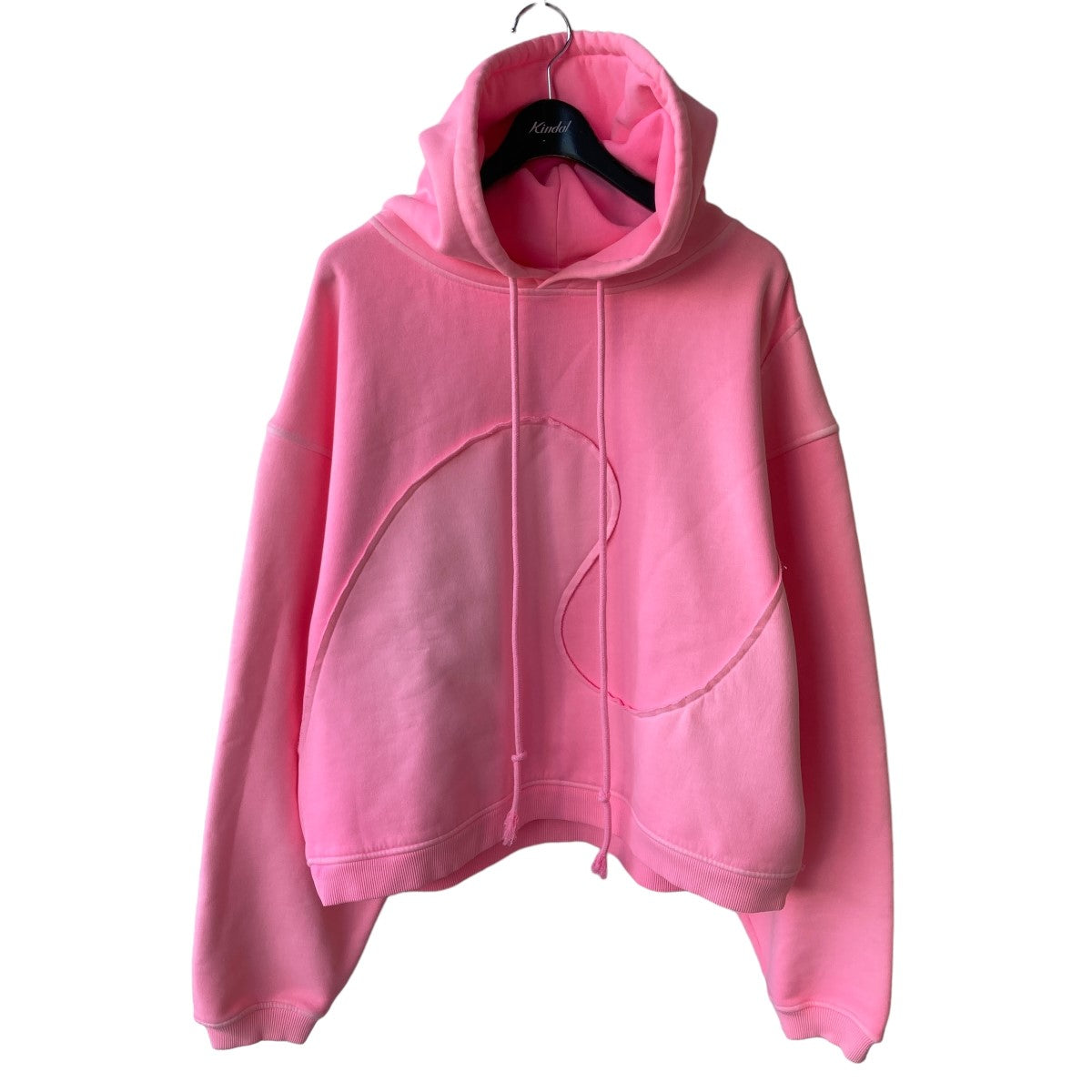 ERL(イーアールエル) サイズ:M PRINT SWIRL FLEECE HOODIE プリントスワールフリースパーカー 味わい深く ブルー【