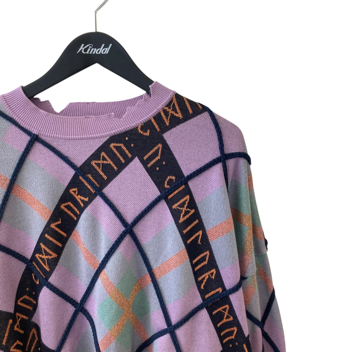 KIDILL×rurumu Tartan Check Knit PulloverセーターKL586 KL586