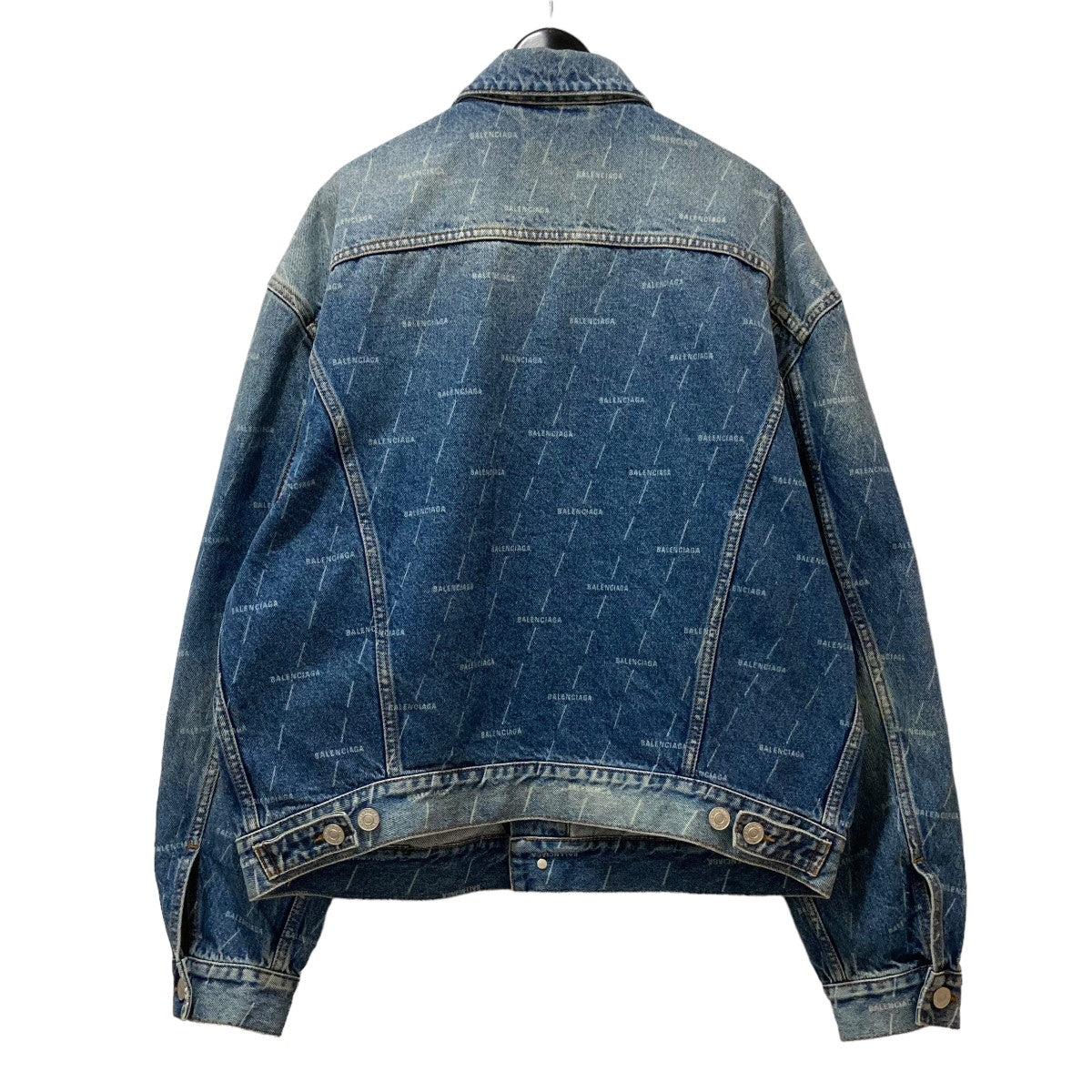 BALENCIAGA(バレンシアガ) DENIM ALL OVER LOGO JACKET ロゴプリントデニムジャケット 620731 TJW53