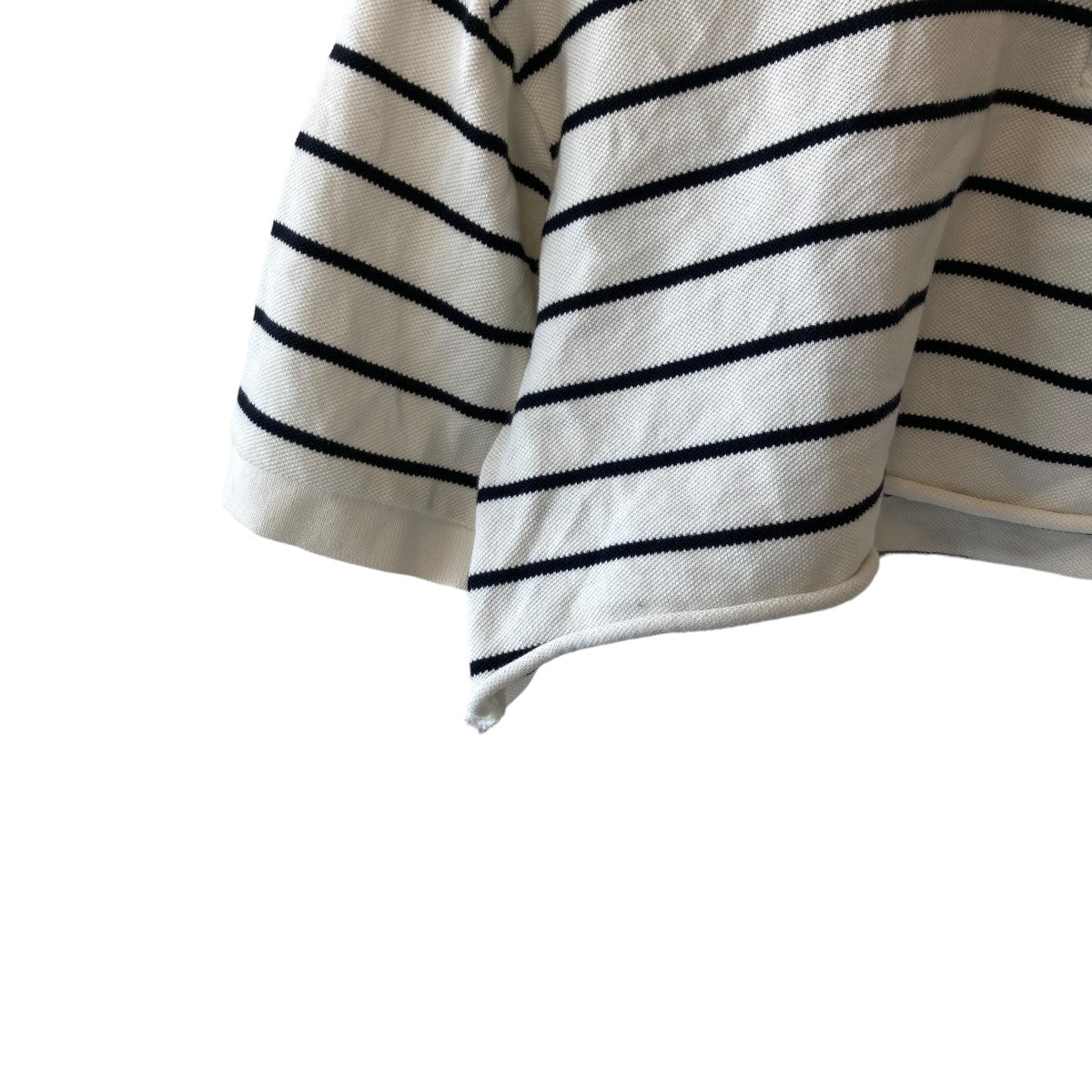 HOMMEGIRLS 24SSCROPPED STRIPED POLO SHIRTSボーダー半袖ポロシャツ3810900371 古着・中古-4枚目のアイテム画像