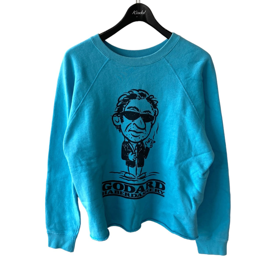 godard haberdashery 4周年記念 ラグラン ショート丈スウェット スカイ  