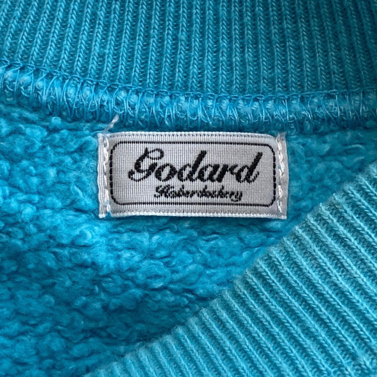 godard haberdashery 4周年記念 ラグラン ショート丈スウェット スカイ  