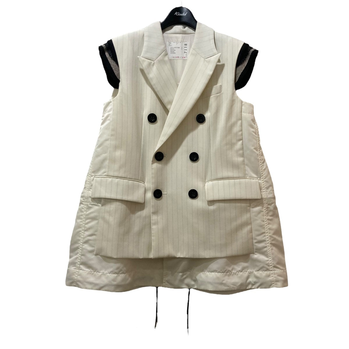 2024SS Chalk Stripe Vest ストライプロングベスト 24-07118