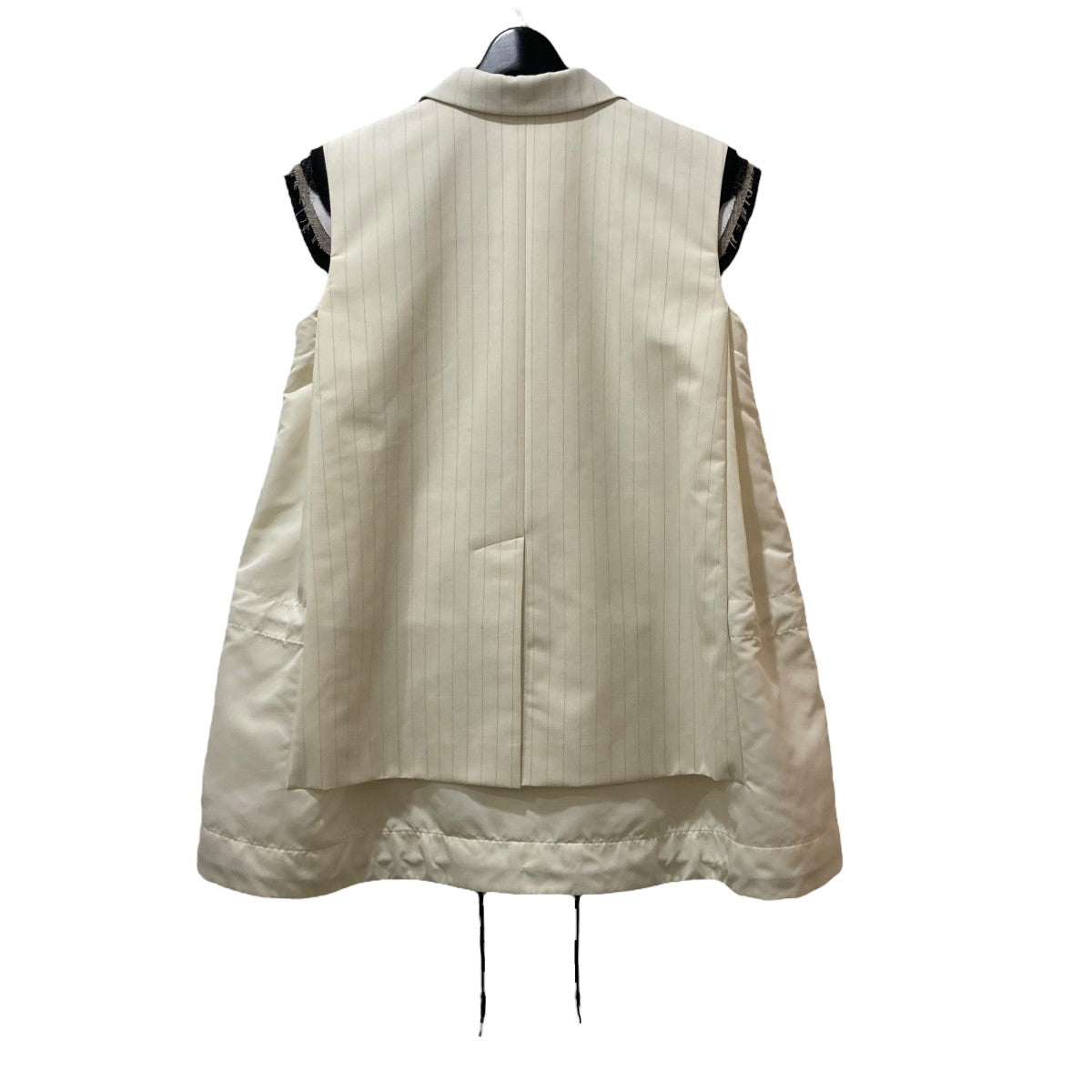 sacai(サカイ) 2024SS Chalk Stripe Vest ストライプロングベスト 24-07118 24-07118 ホワイト サイズ  1｜【公式】カインドオルオンライン ブランド古着・中古通販【kindal】