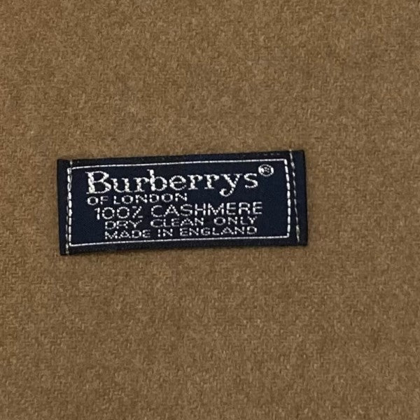 Burberry's(バーバリー) ロゴ刺繍 カシミヤマフラー ベージュ｜【公式】カインドオルオンライン ブランド古着・中古通販【kindal】