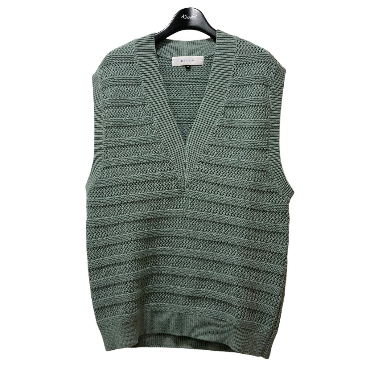 Eyelet Border Knit Vest ニットベスト 25A61101