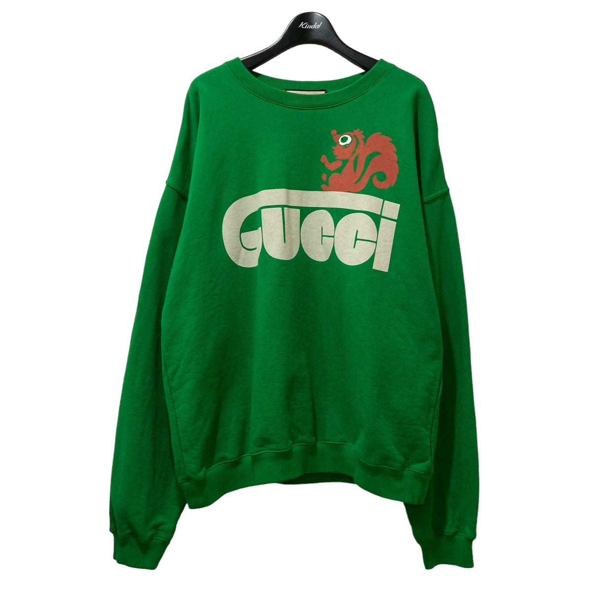 GUCCI(グッチ) RETRO GUCCI Skunk-Print Sweatshirt クルーネックスウェット 700119 700119  グリーン サイズ M｜【公式】カインドオルオンライン ブランド古着・中古通販【kindal】