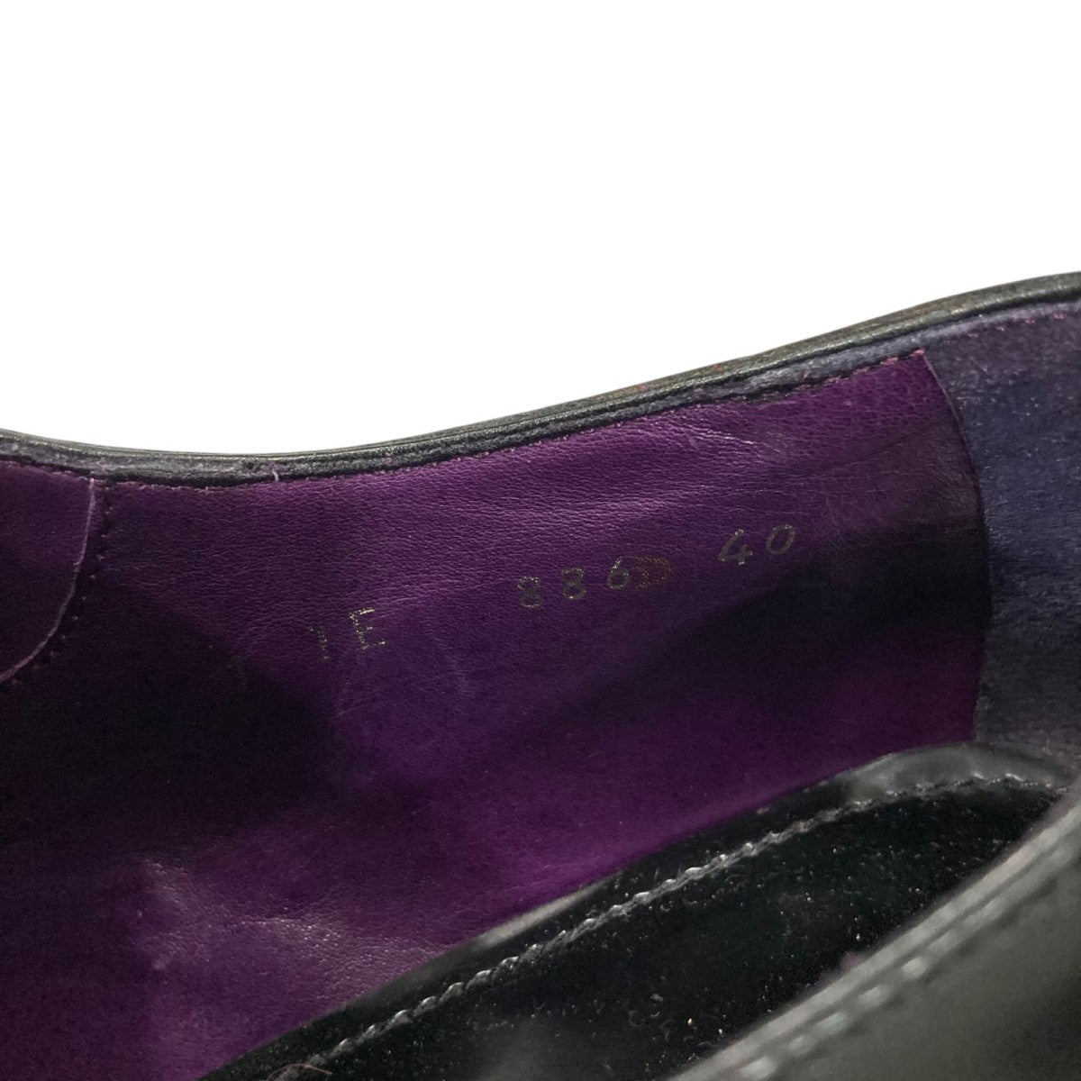 PRADA(プラダ) フラワーデザインレザーシューズ ブラック サイズ