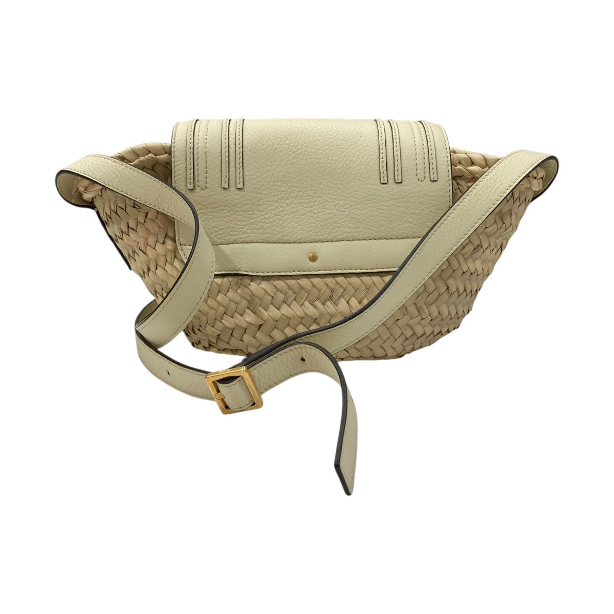 Chloe(クロエ) マーシーラフィアバスケットバッグ ベージュ