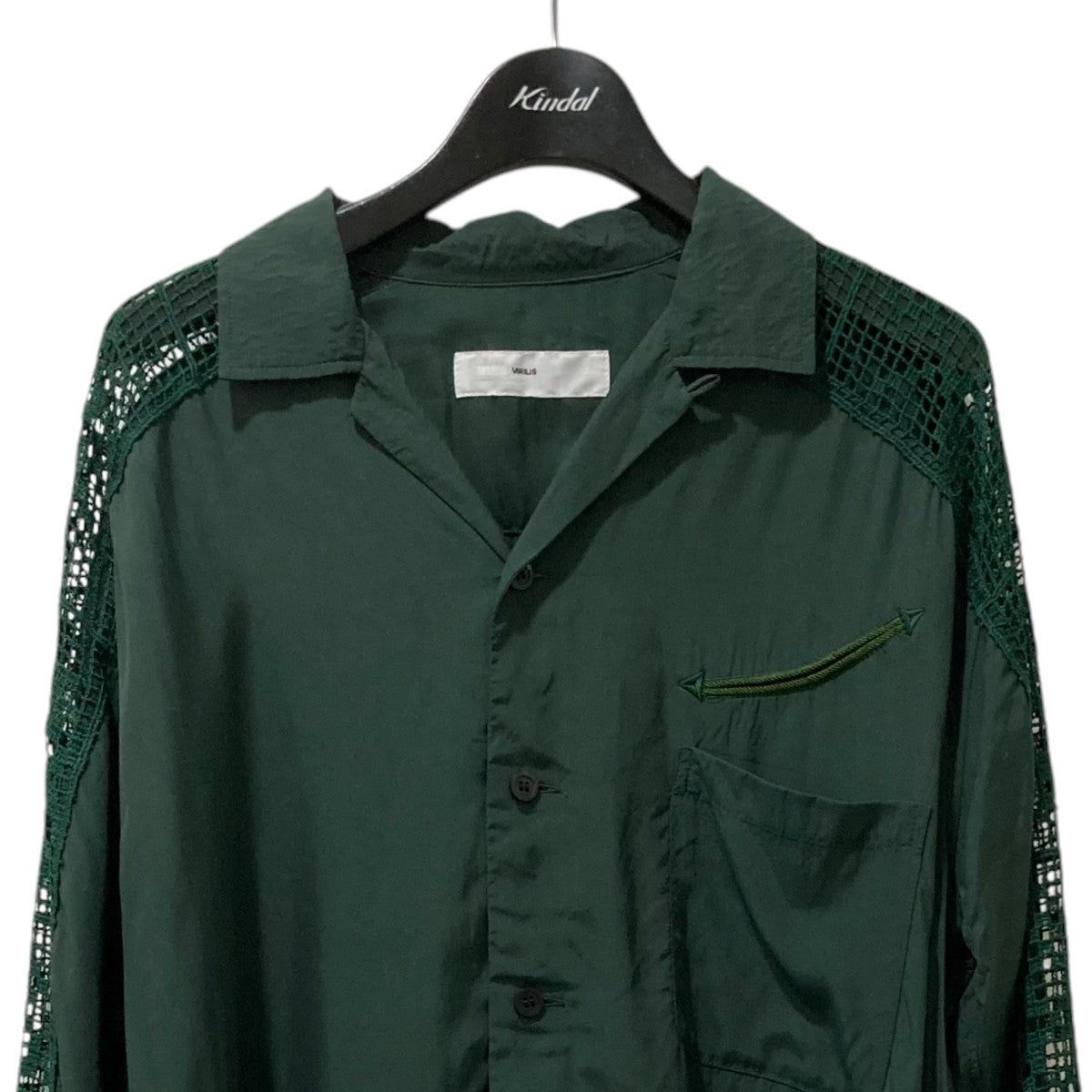 TOGA VIRILIS(トーガヴィリリース) Rayon lace shirt レーヨン