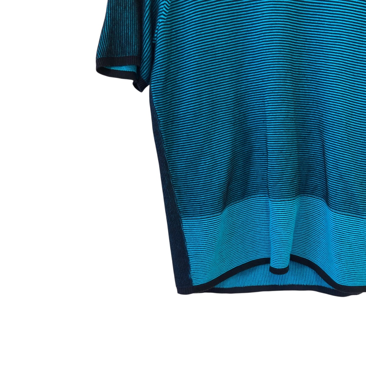 Cotton Ribbed Grey Graphic T Shirt半袖ニット6019502A2