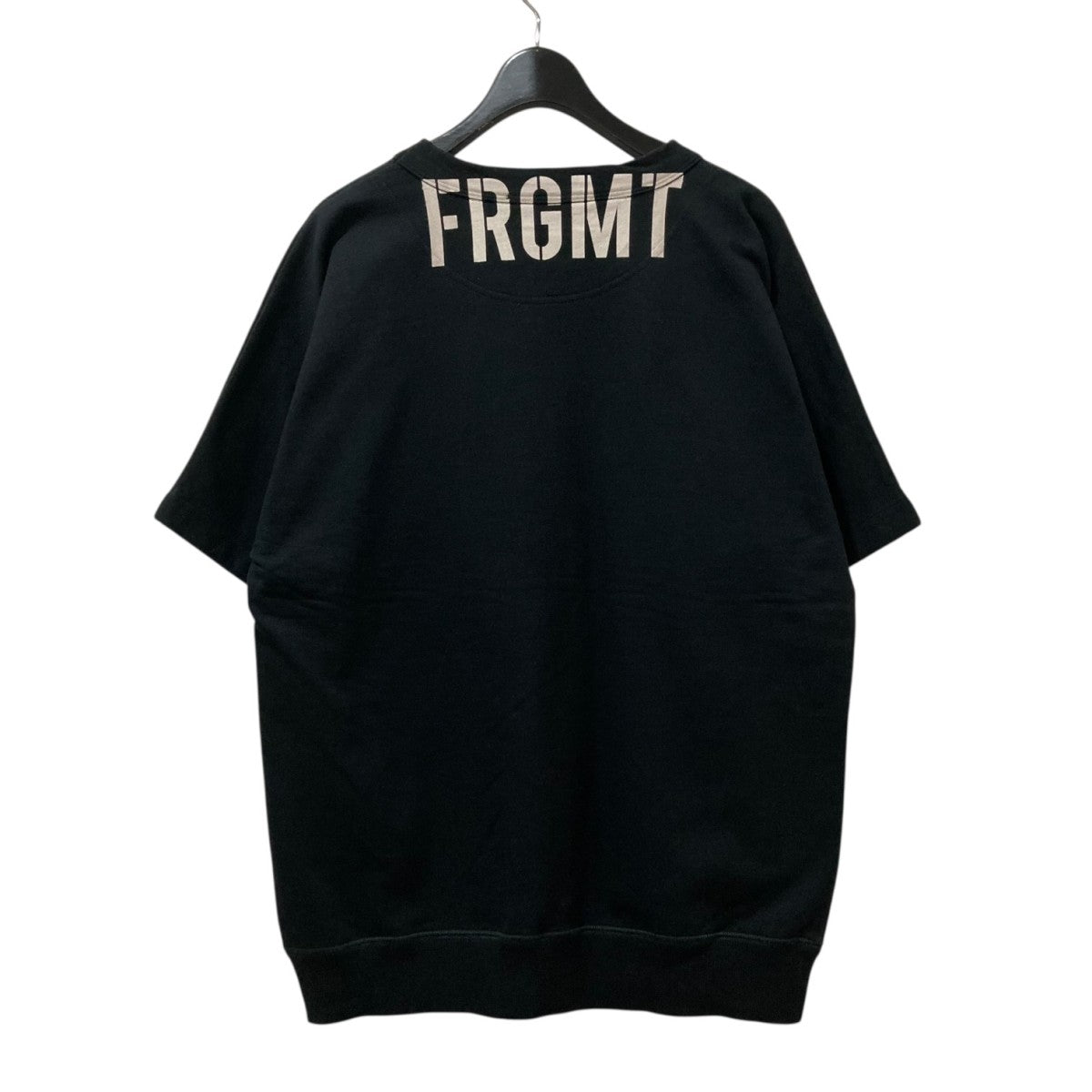 LOUIS VUITTON◆ダブルレイヤードビッグロゴTシャツ/XS/コットン/BLK/プリント/RW101A WOTS13JEV LOUIS VUITTON(ルイヴィトン) / ダブルレイヤードビッグロゴT
