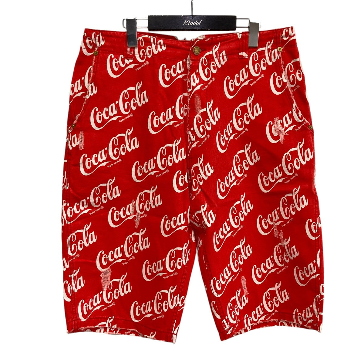 ERL UNISEX PRINTED CANVAS SHORTS WOVENハーフパンツERL08P003-1 古着・中古-1枚目のアイテム画像