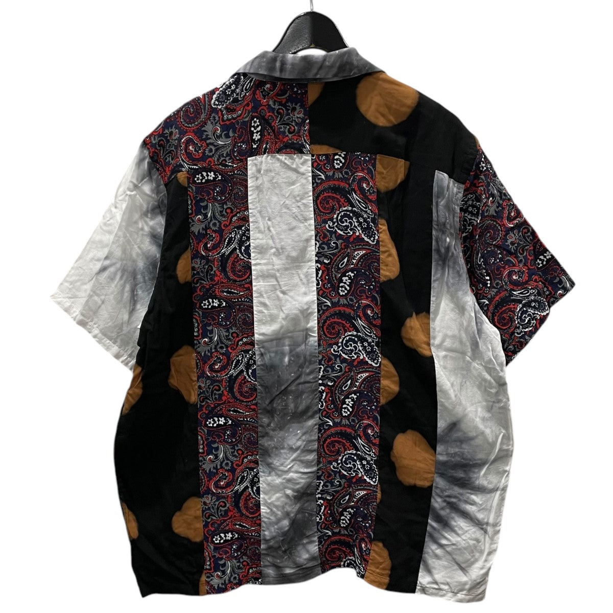 NOMA t．d． オープンカラー半袖シャツ Print ＆ Dry Patchwork Shirt プリントアンドドライ パッチワークシャツ N35-SH03 古着・中古-2枚目のアイテム画像