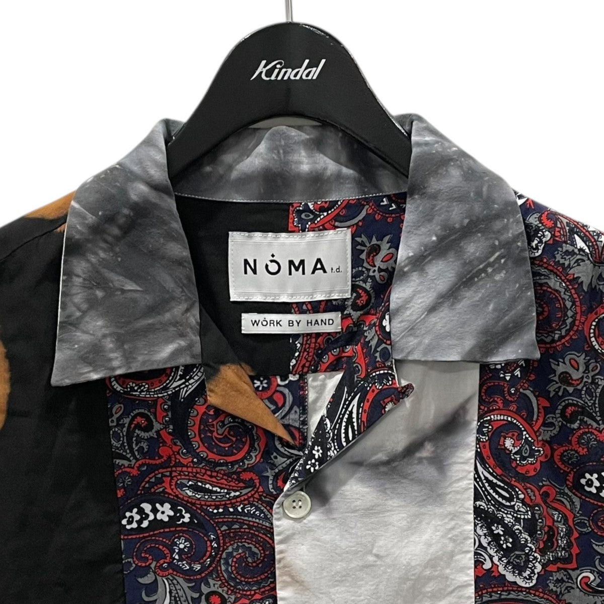NOMA t．d． オープンカラー半袖シャツ Print ＆ Dry Patchwork Shirt プリントアンドドライ パッチワークシャツ N35-SH03 古着・中古-3枚目のアイテム画像