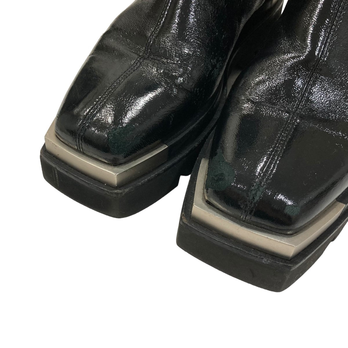 エナメル加工コンバットブーツ