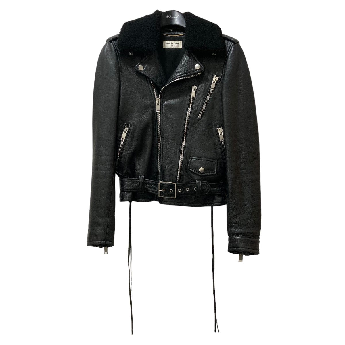 SAINT LAURENT ムートン　レザージャケット SAINT LAURENT - サンローランパリ 361691 Y5GF1 スタッズ装飾