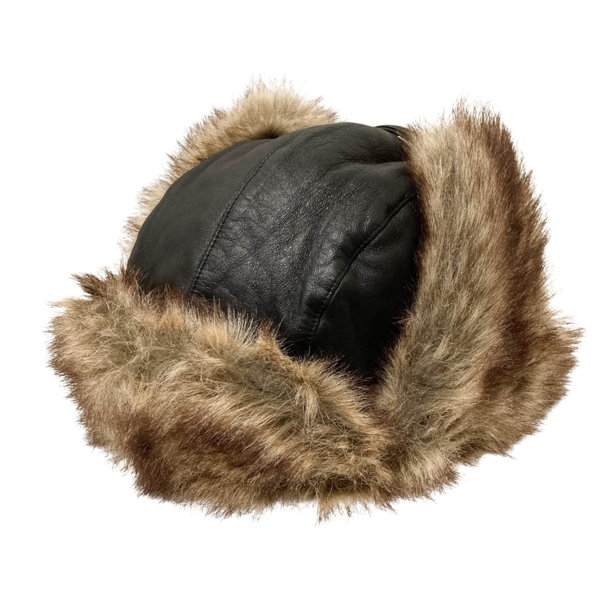 Supreme(シュプリーム) Leather Trooper Hatフライトキャップ ブラック