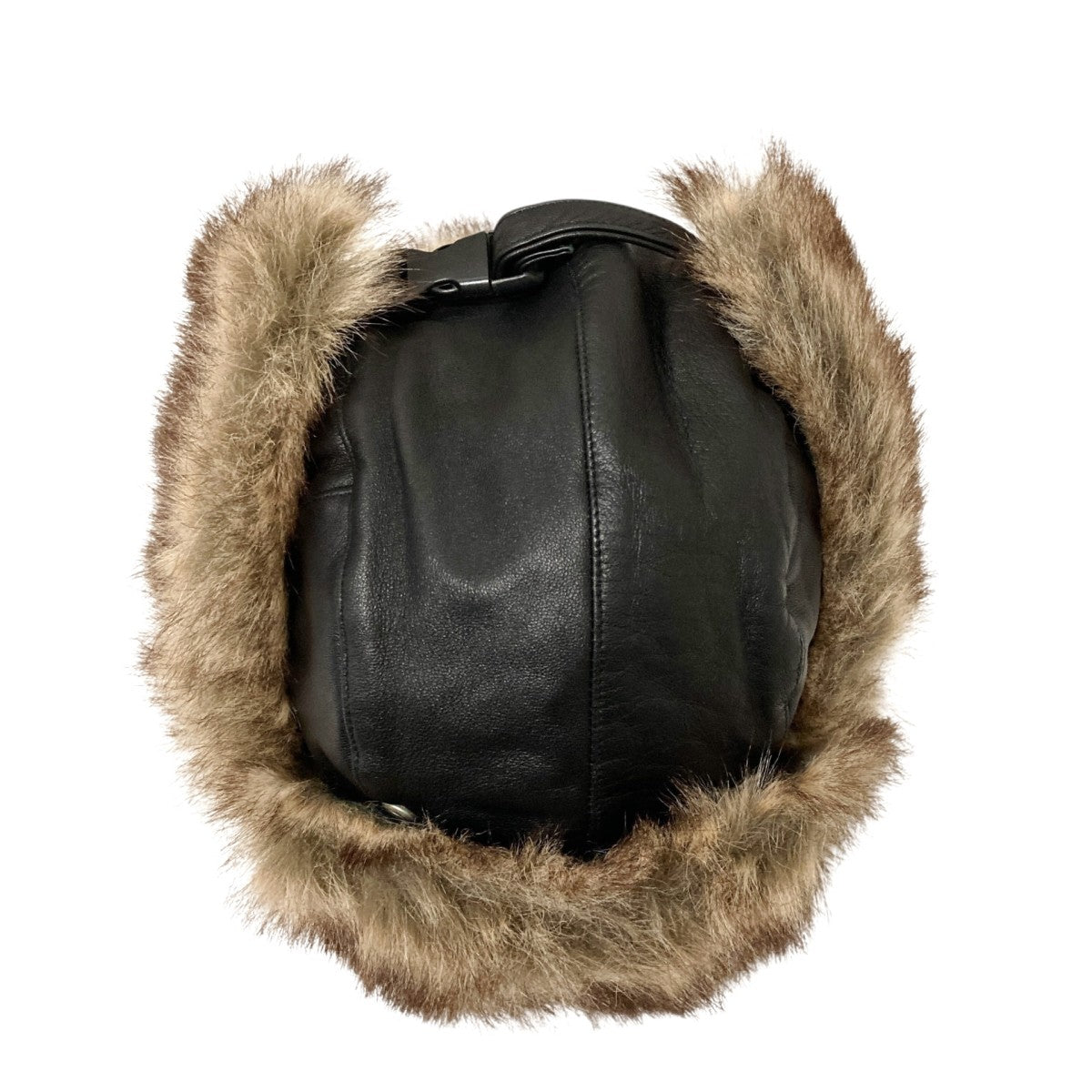 Supreme(シュプリーム) Leather Trooper Hatフライトキャップ ブラック