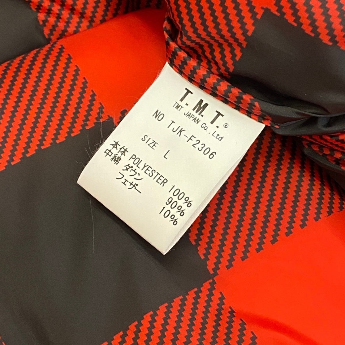 23AWBUFFALO CHECK NYLON DOWN JACKETチェックダウンジャケットTJK-F2306