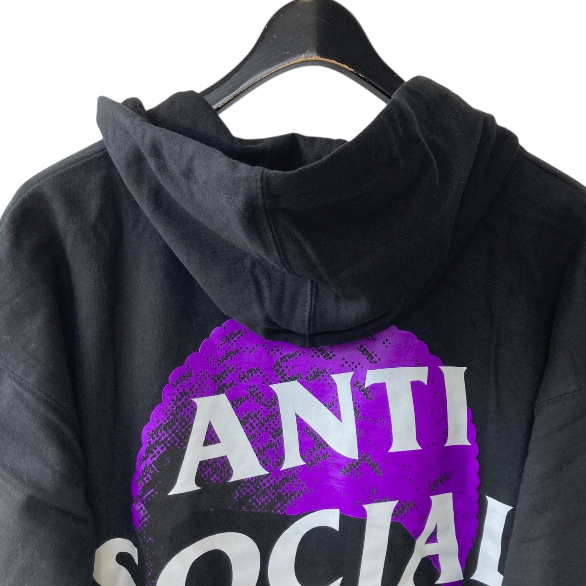 SAPEur(サプール) ANTI SOCIAL SOCIAL CLUB HOODIEプルオーバーパーカーA0022-285 A0022-285  ブラック、パープル サイズ XL｜【公式】カインドオルオンライン ブランド古着・中古通販【kindal】