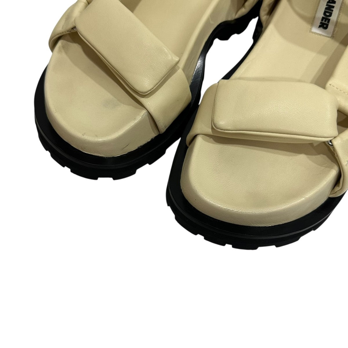 直営店☆JIL SANDER☆SALE! ロゴ フラット ストラップサンダル セール16%OFF】ジルサンダー Jil Sander JIL SANDER フラット