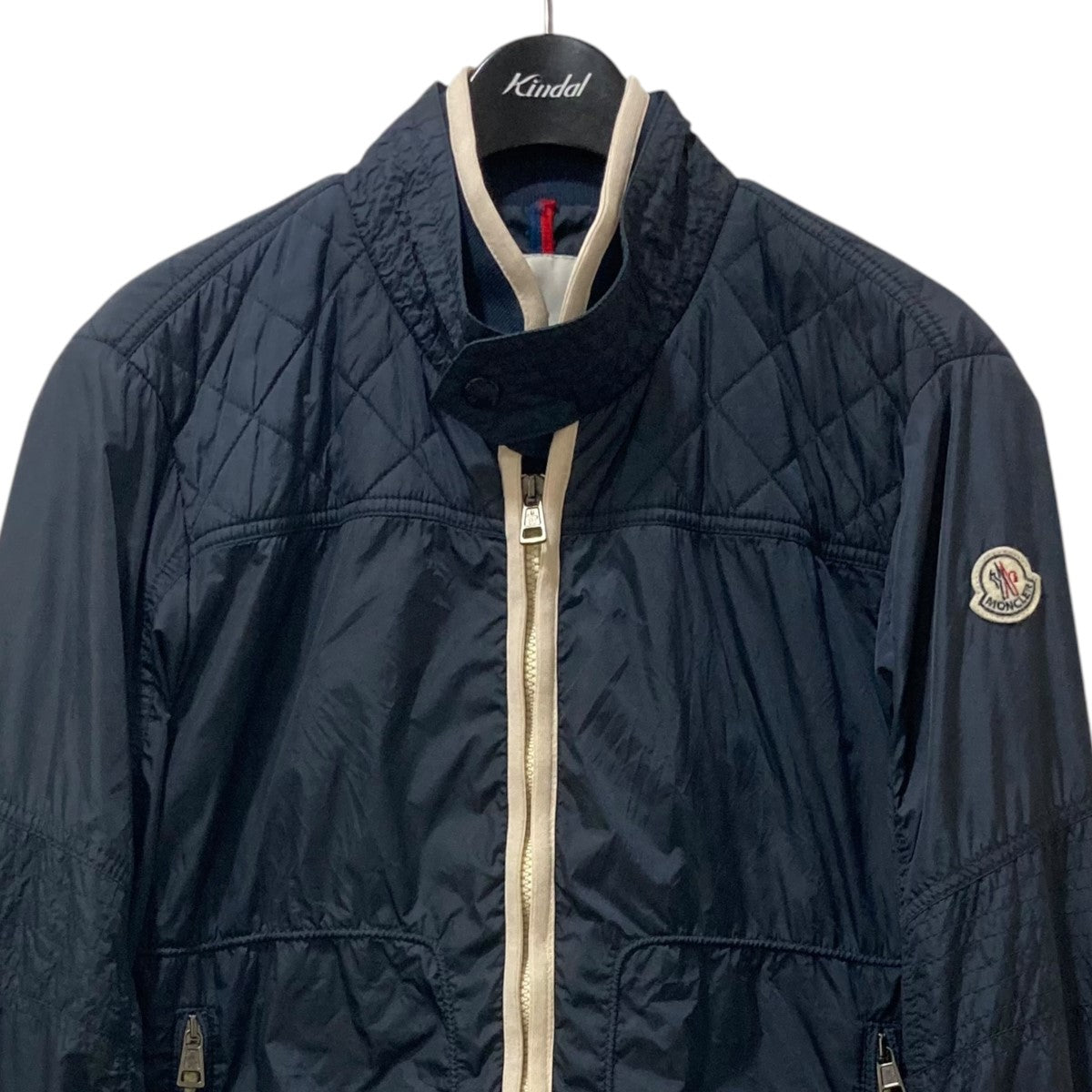 MONCLER(モンクレール) CLOSSET Tナイロンライダースジャケット ネイビー サイズ 1｜【公式】カインドオルオンライン  ブランド古着・中古通販【kindal】