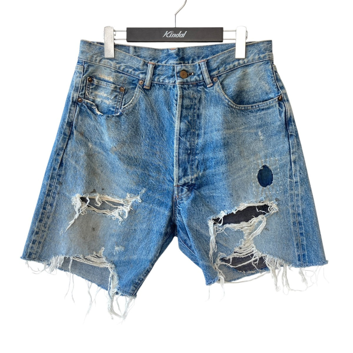 SAINT MICHAEL(セントマイケル) DENIMSHORTSデニムハーフパンツSM24S