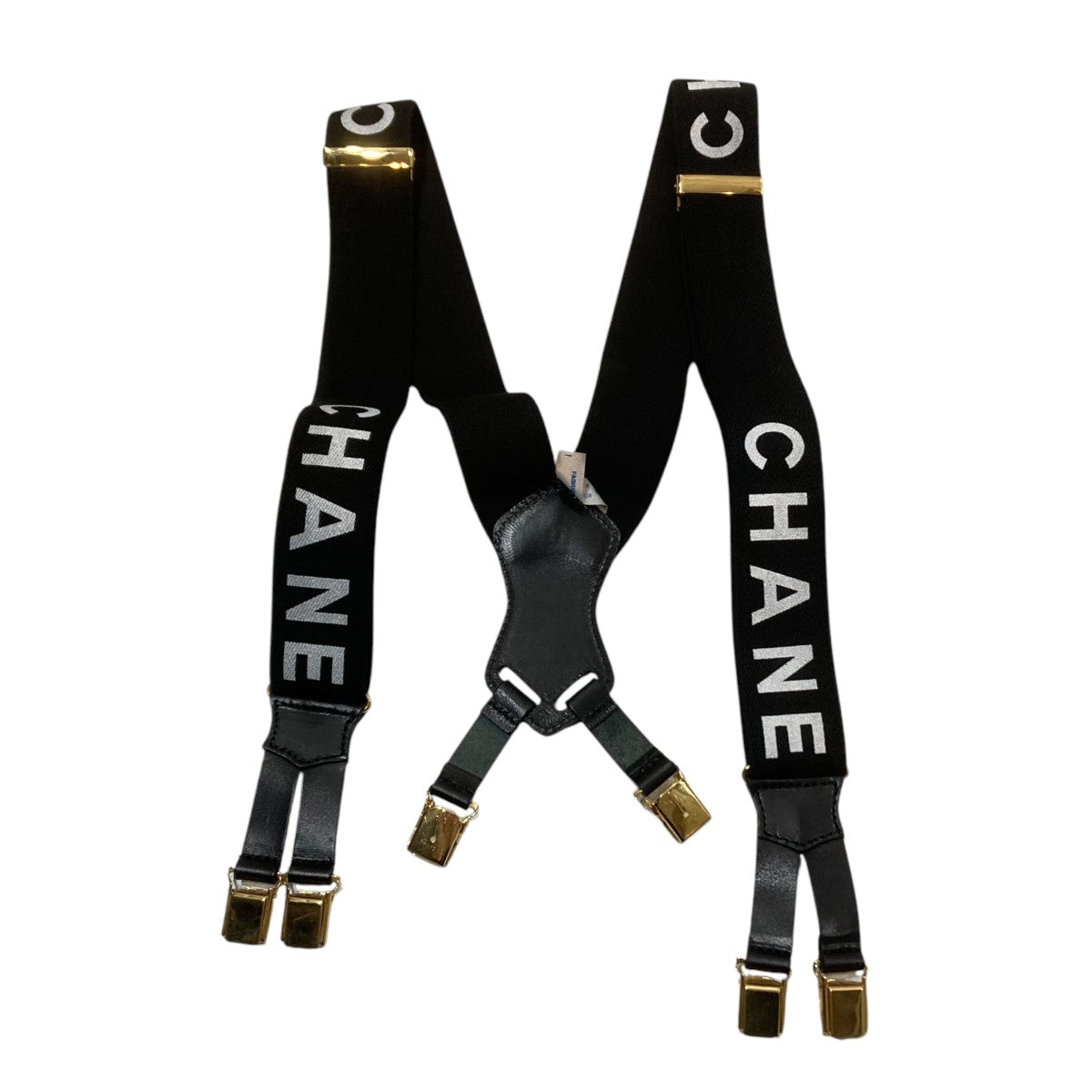 CHANEL サスペンダー　白黒セット CHANEL(シャネル) Suspender VINTAGEサスペンダー ブラック