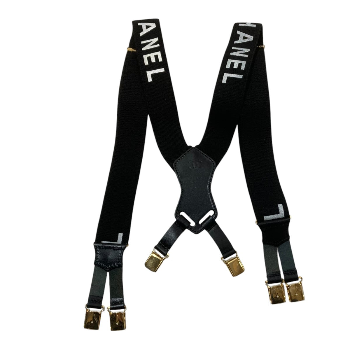 並行輸入品CHANELサスペンダー CHANEL(シャネル) Suspender VINTAGEサスペンダー ブラック