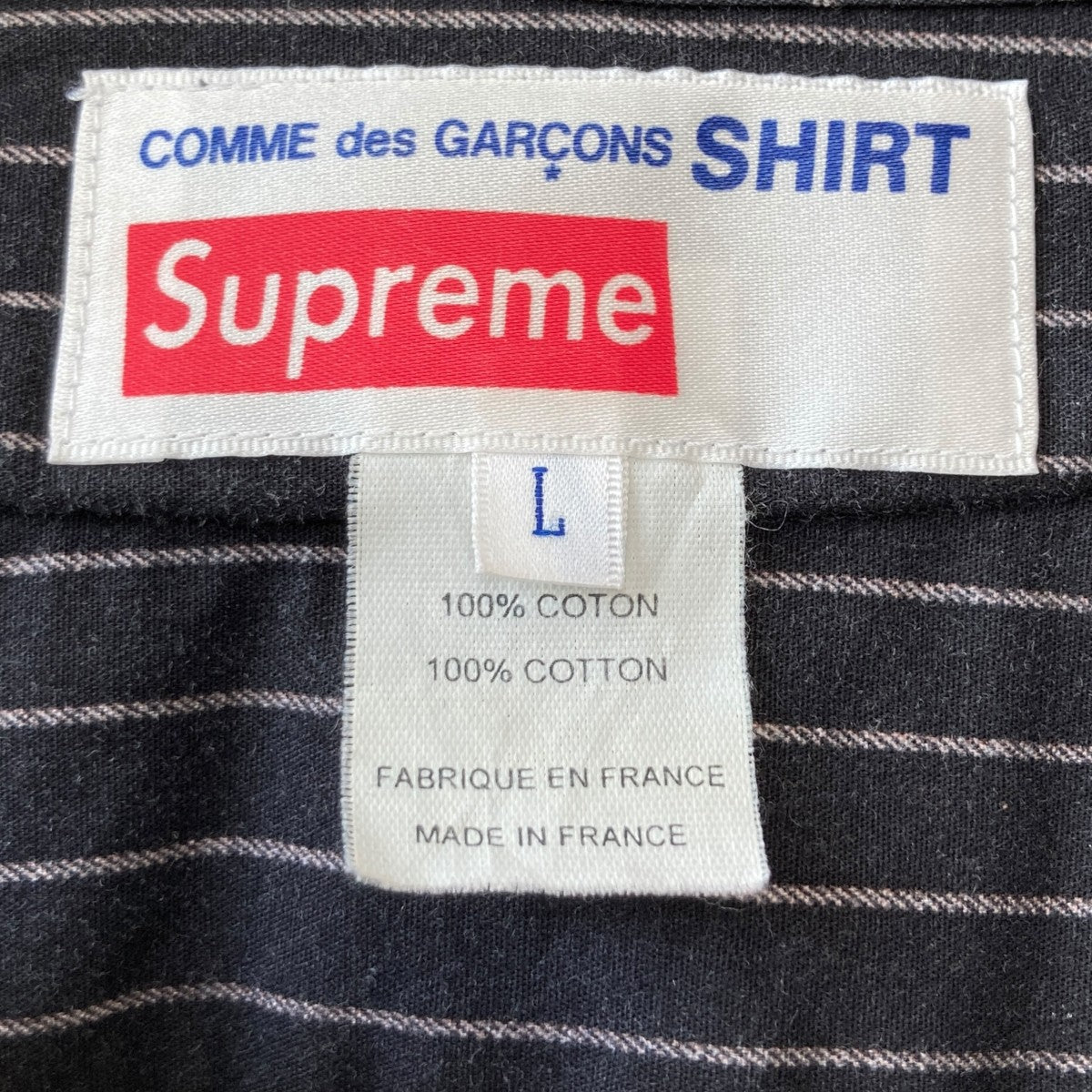 Supreme×COMME DES GARCONS SHIRT 14SSBaseball Shirt半袖シャツ