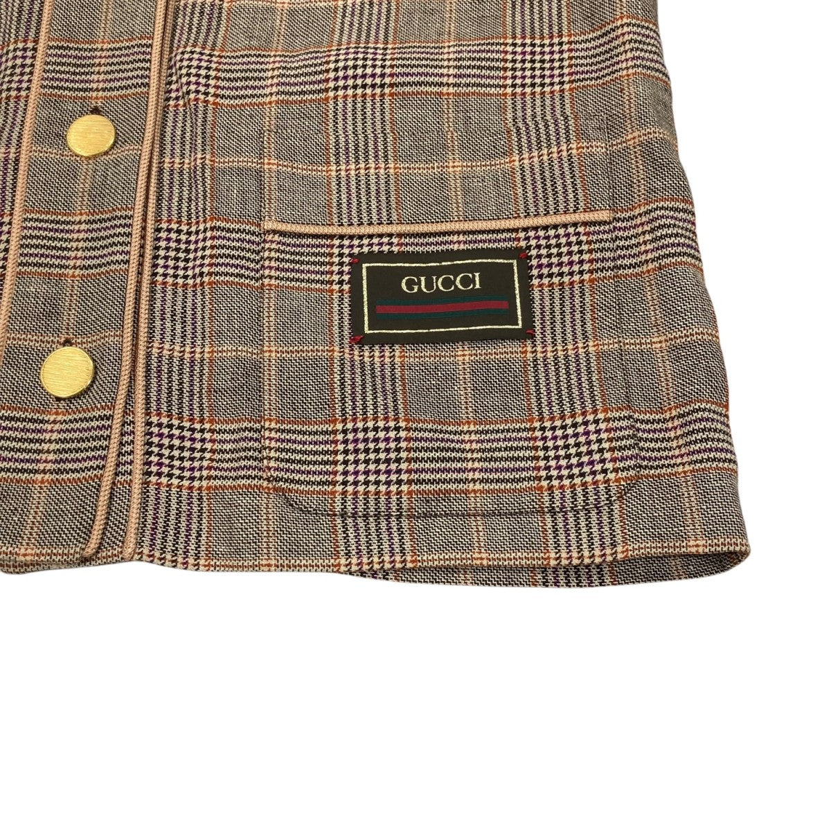 GUCCI(グッチ) 半袖リネンシャツジャケット 740338 740338 ベージュ