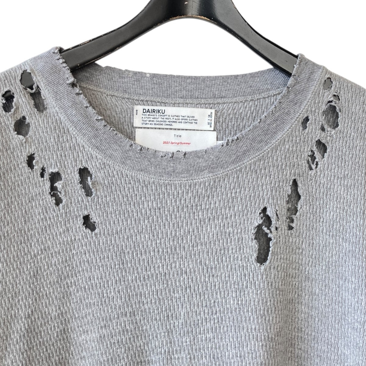 ダイリクのThrift Thermal Tee 加工 長袖サーマルカットソー 21SS C-6です。 DAIRIKU トップス 古着・中古アイテム