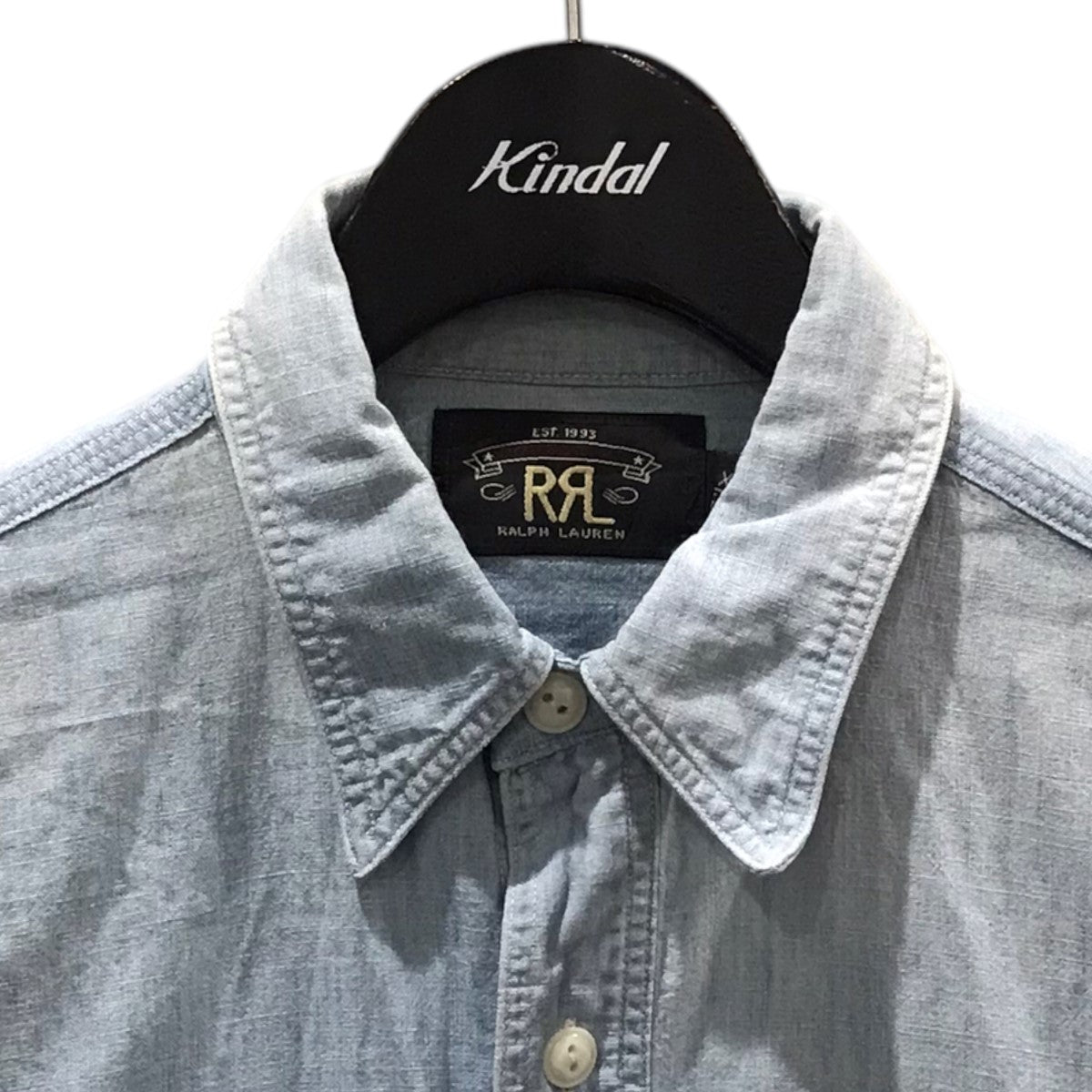 RRL(ダブルアールエル) シャンブレーシャツ インディゴ サイズ