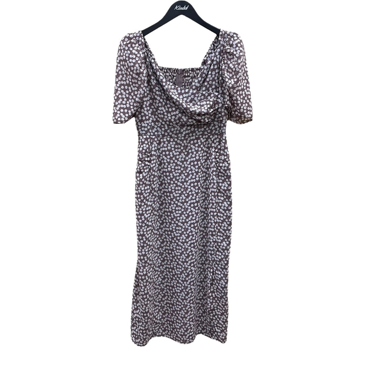 【Herlipto】Cherry Pattern Cache-Coeur OP Cherry Pattern Cache-Coeur One-Piece