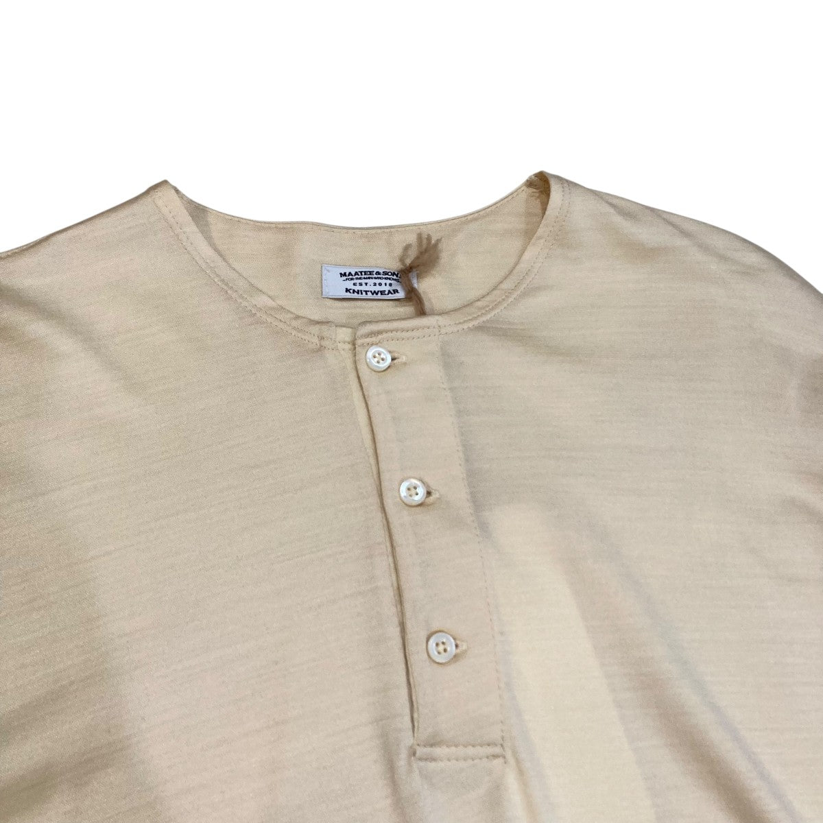 新品/タグ付き】MAATEE&SONS Henley Neck Tee
