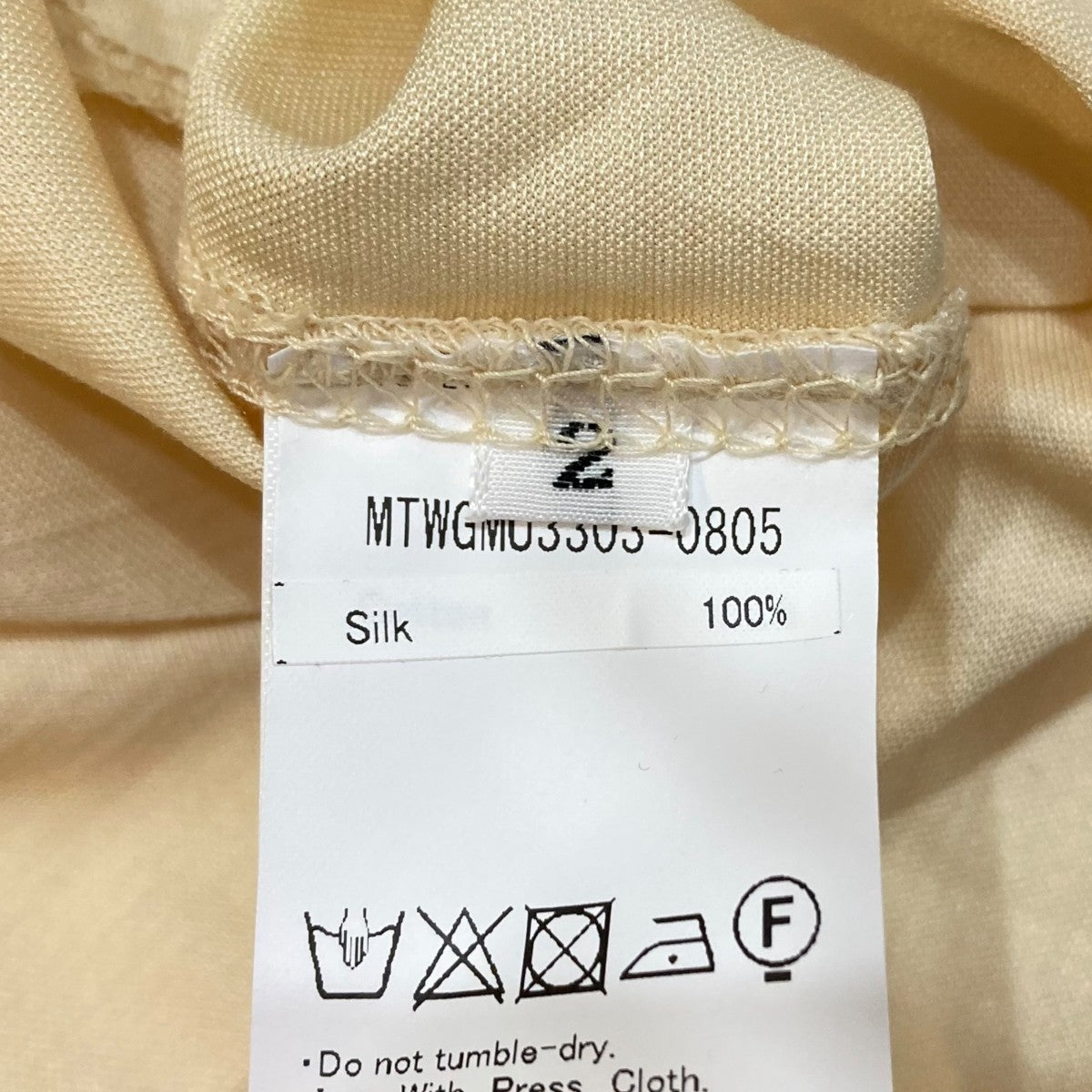 MAATEE&SONS カットソー サイズ3 トップス MAATEE&SONS WASHABLE SILK TEE L/S MAATEE&SONS WASHABLE