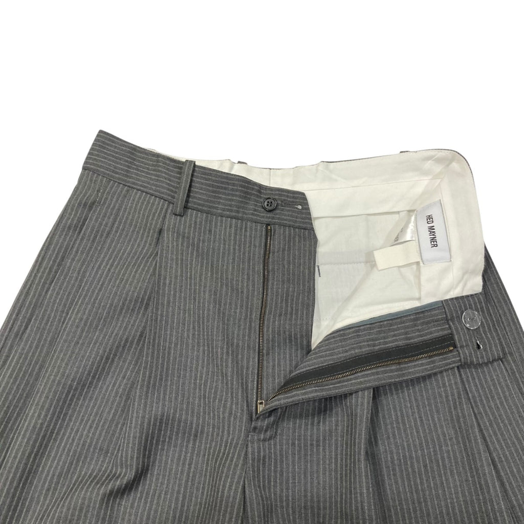Hed Mayner(ヘド・メイナー) Elongated Trousers ストライプ タック 